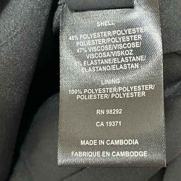 Tibi New York 0 Colorblock Dress $385.00 Black - Picture 4 of 11